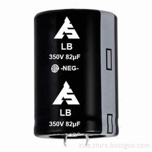 Snap-in Aluminum Electrolytic Capacitor with Large Capacitance, 350V, 82uf, 3000h